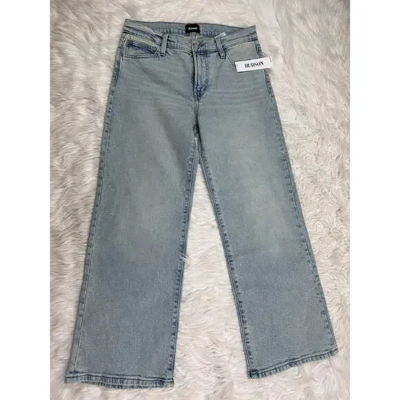 Hudson Rosalie High-Rise Wide Leg Ankle Matilda Wash Size 28 NWT